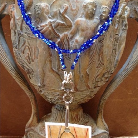 🔥SALE🔥 Silver Mix Czech Glass Convertible Necklace - Picture 6 of 7